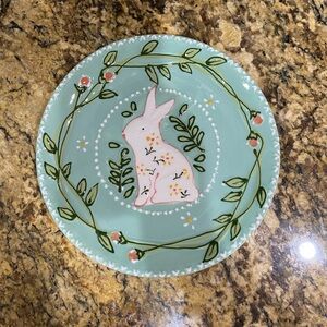 Potter’s Studio Rabbit design 8” appetizer/dessert or display plate - Gorgeous!